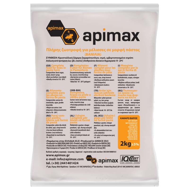 APIMAX® VANIGLIA Cibo per Api Fondant 20kg
